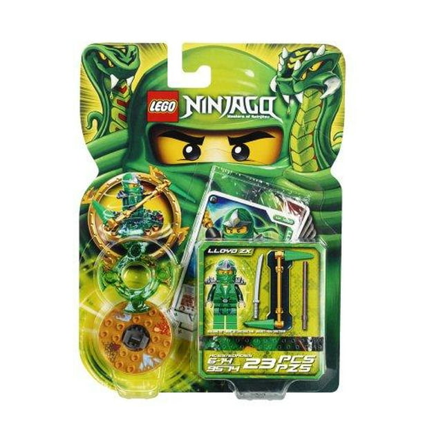 NEW Lego Ninjago GREEN NINJA MINIFIG Lloyd ZX Minifigure w/Dragon Sword 9450